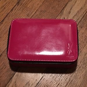 Pink Yves Saint Laurent make-up case